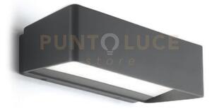 Ges761- applique grigio antracite a led 4000k 1300lm 13w ip65 24,8cm