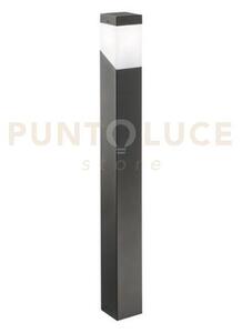 Ges611- paletto grigio antracite 1 luce attacco e27 ip44 alluminio 