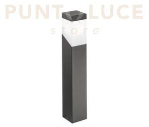 Ges610- paletto grigio antracite 1 luce attacco e27 ip44 alluminio 