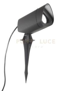 Ges742- faro proiettore in alluminio 1 luce attacco gu10 ip65 grigi