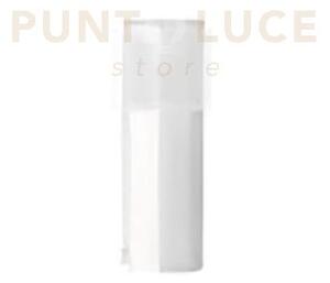 Ges710- paletto bianco 1 luce attacco e27 ip44 alluminio 30cm tondo