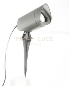 Ges741- faro proiettore in alluminio 1 luce attacco gu10 ip65 grigi