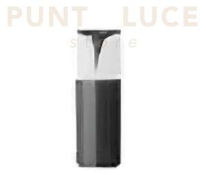 Ges730- paletto h.30cm d.9cm grigio antracite 1 luce attacco e27 ip44