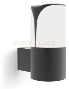 Ges733- applique h.18cm d.9cm grigio antracite 1 luce attacco e27 ip44