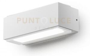 Ges961- applique led 4000k 451lm 10w alluminio ip65 bianco 18cm