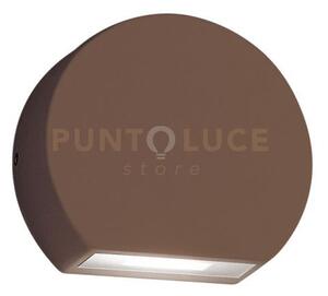 Ges893c- segnapassi ruggine a led 3000k 460lm 5w ip54 9,8cm allumi