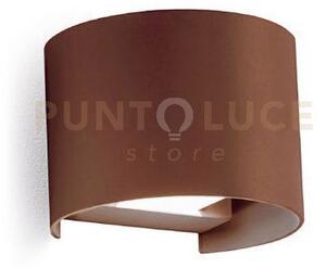 Ges877c- applique in alluminio e vetro colore marrone led 3000k 92