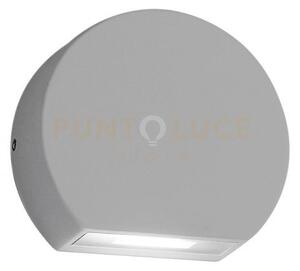 Ges892c- segnapassi grigio alluminio a led 3000k 470lm 5w ip54 9,8c