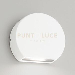 Ges890c- segnapassi bianco a led 3000k 475lm 5w ip54 9,8cm allumini