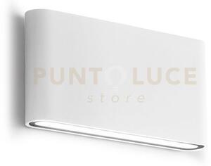 Ges880c- applique bianca a led 3000k 650lm 2x6w biemissione ip54 
