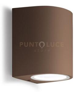 Ges902- applique ruggine 1 luce attacco gu10 ip44 6,8x10cm
