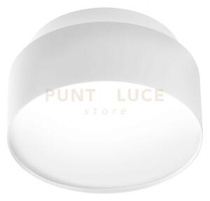 Gfa1072- faretto in alluminio d.14cm bianco satinato 2 luci led 300