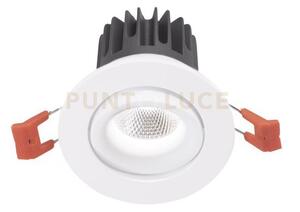 Gfa1040c- faretto da incasso in alluminio diffusore trasparente a 