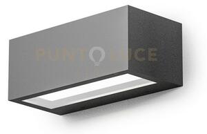 Ges970- applique led grigio antracite 4000k 600lm 15w ip65 21,5cm
