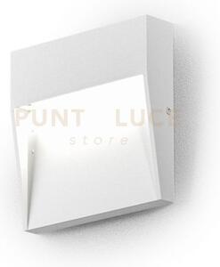 Ges981- segnapassi bianco a led 4000k 212lm 3w ip65 10,5cm