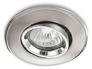 Gfa001- faretto ad incasso alluminio finitura cromo-nickel 1 luce 