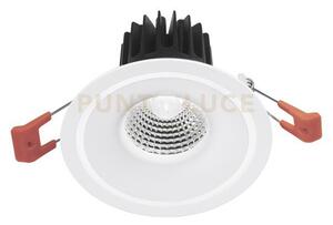 Gfa1030c- faretto da incasso in alluminio diffusore trasparente a l