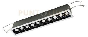 Gfa1121n- faretto da incasso 10 luci led 4000k 1650lm 20w antiabbag