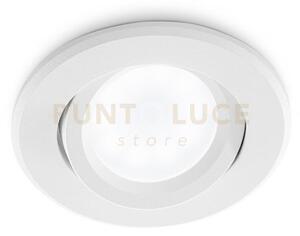 Gfa131- faretto da incasso orientabile in alluminio colore bianco o