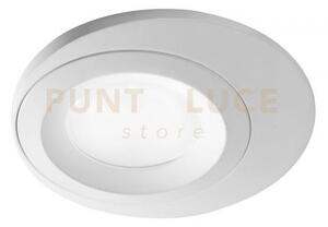 Gfa1200- faretto incasso 1 luce liscio bianco in alluminio tondo d