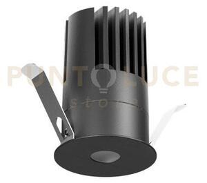 Gfa1415c- faretto led ad incasso colore nero 3000k 1900lm 18w d.6,2cm