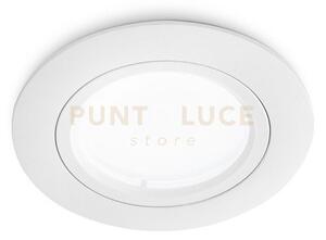 Gfa310- faretto tondo d.7,8cm 1 luce attacco gu10 bianco ip44 da in