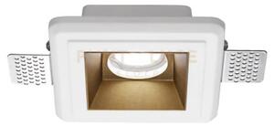 Gfa632- faretto in gesso finitura rame giallo da incasso 1 luce att