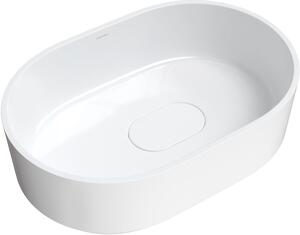 Omnires Cadence M+ lavabo 62x42 cm ovale da appoggio bianco CADENCE620BP