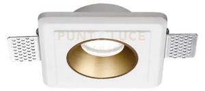 Gfa635- faretto in gesso finitura rame giallo da incasso 1 luce att