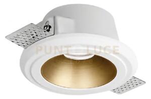 Gfa645- faretto da incasso d.7,7-12cm in gesso rame giallo lucido 1