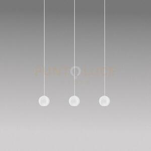 Guya s/3 - sospensione 3 luci a led lineare 3000k 1525lm 24w bianco