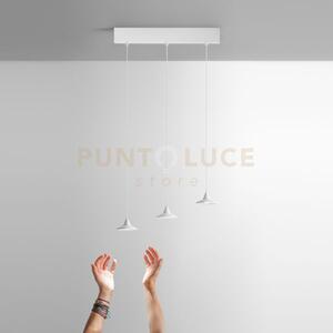 Helena s/3 - sospensione colore bianco lineare a 3 luci led 3000k 9