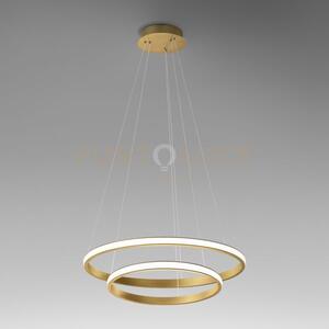 Iole s/2 - lampadario a sospensione oro led 3000k 2000lm 40w dimmer