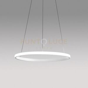 Iole s/1 - lampadario a sospensione bianco led 3000k 1400lm 28w dim
