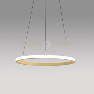Iole s/1 - lampadario a sospensione oro led 3000k 1400lm 28w dimmer