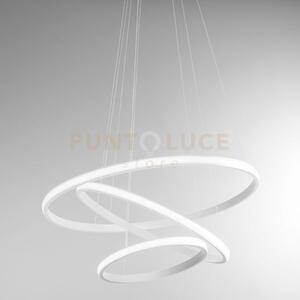 Iole s/3 - lampadario a sospensione bianco led 3000k 3000lm 60w dim