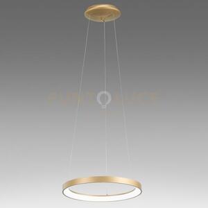 Krizia s/p 3000k - sospensione colore oro a led 3000k 2200lm 30w di