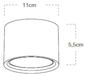 Plafoniera gesso lampadari bartalini dnats plap1 gx53 led verniciabile - Lampadari Bartalini Gesso