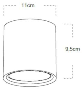 Plafoniera gesso lampadari bartalini dnats long plap23 gx53 led verniciabile - Lampadari Bartalini Gesso