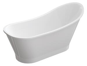 Omnires M+ vasca da bagno freestanding 159.5x73.2 cm ovale bianco VENEZIA159BP