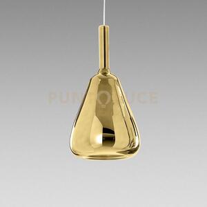 Ofelia s/11 - vetro oro specchiato e portalampada bianco 1 luce att