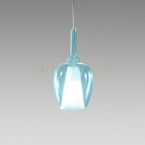 Ofelia s/10 - vetro blu-trasparente e portalampada bianco 1 luce at