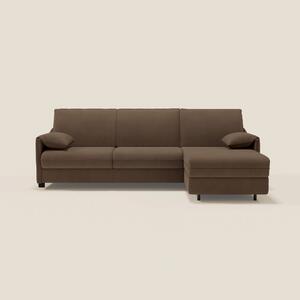 Primula divano letto angolare con materasso H18 cm - penisola contenit