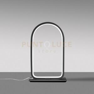 Nicole l - lampada da tavolo nera a led 3000k 600lm 12w dimmerabile