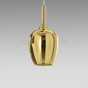 Ofelia s/10 - vetro oro specchiato e portalampada bianco 1 luce att
