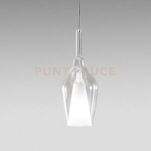 Ofelia s/12 - vetro trasparente e portalampada bianco 1 luce attac