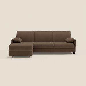 Primula divano letto angolare con materasso H18 cm - penisola contenit