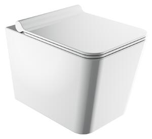 Omnires Boston vaso wc con copriwater a discesa lenta sospeso senza brida bianco BOSTONMWBP