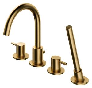 Omnires Y rubinetto per vasca e doccia bordo vasca oro Y1232GLB