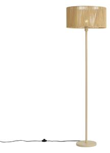 Lampada da terra beige con paralume in corda di carta 50/50/25 - Simplo